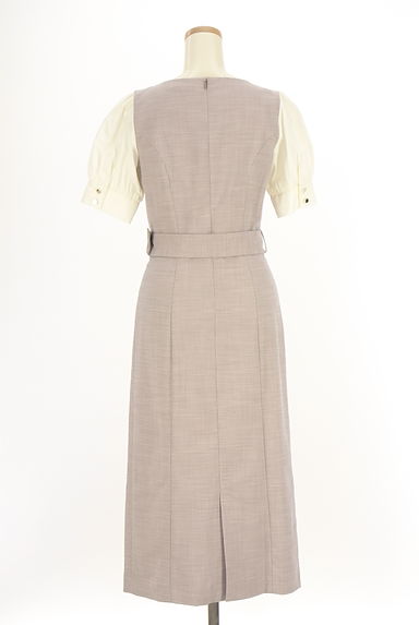 PROPORTION BODY DRESSING（プロポーションボディドレッシング）の古着「ベルト付きレイヤード風ミモレワンピース（ワンピース・チュニック）」大画像２へ