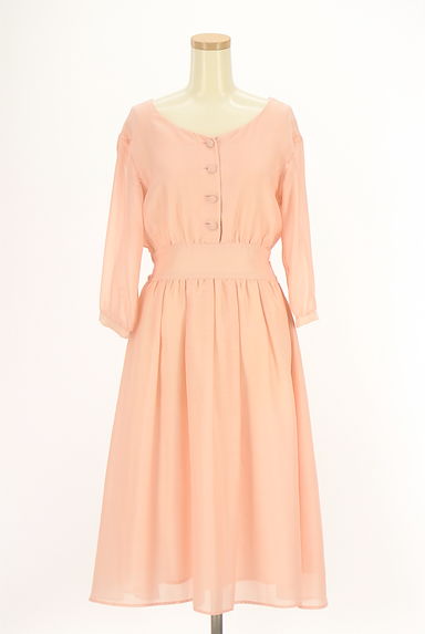 クリックで大画像表示 PROPORTION BODY DRESSING(プロポーションボディドレッシング)の古着「ドッキングベルトミモレワンピース(ワンピース・チュニック)」大画像1へ