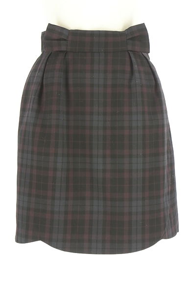 WILLSELECTION（ウィルセレクション）の古着「ラップ風チェックミニスカート（スカート）」大画像１へ