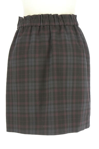 WILLSELECTION（ウィルセレクション）の古着「ラップ風チェックミニスカート（スカート）」大画像２へ