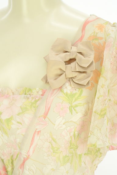 WILLSELECTION（ウィルセレクション）の古着「リボンブローチ付きフレアミニワンピース（ワンピース・チュニック）」大画像４へ