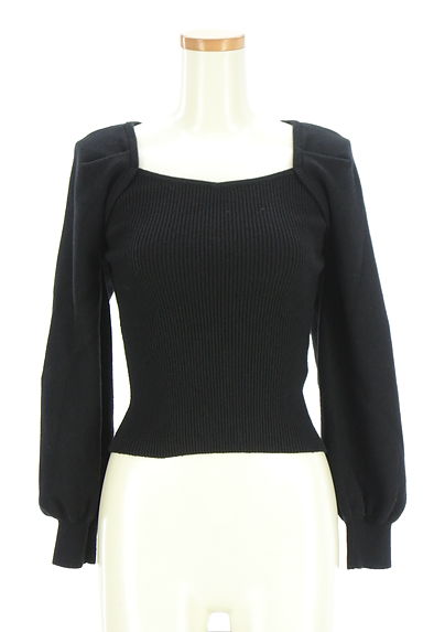 WILLSELECTION（ウィルセレクション）の古着「スクエアネックボリューム袖ニット（ニット）」大画像１へ