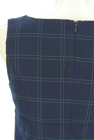 クリックで大画像表示 dazzlin(ダズリン)の古着「ペプラムチェックタンク(カットソー・プルオーバー)」大画像4へ