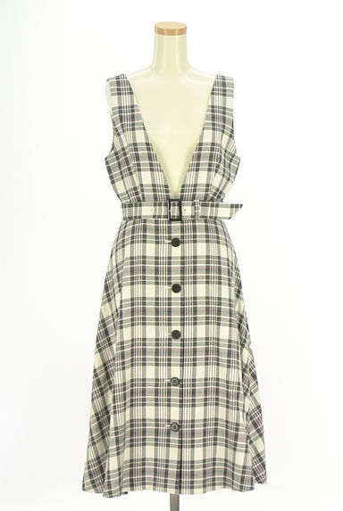 LAISSE PASSE（レッセパッセ）の古着「ベルト付きミモレ丈サロペットスカート（キャミワンピース）」大画像１へ