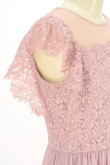 LAISSE PASSE（レッセパッセ）の古着「レース切替ロングワンピース（ワンピース・チュニック）」大画像４へ