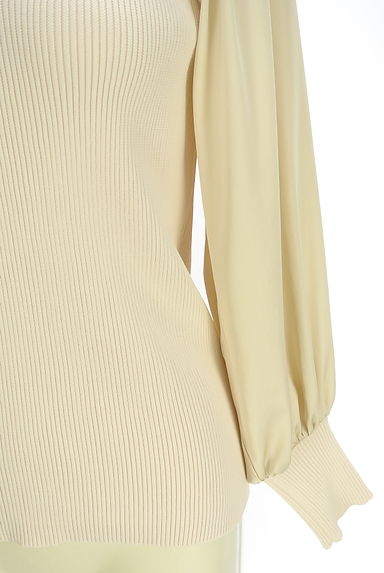 BEATRICE（ベアトリス）の古着「袖別地切替Vネックリブニットトップス（ニット）」大画像５へ