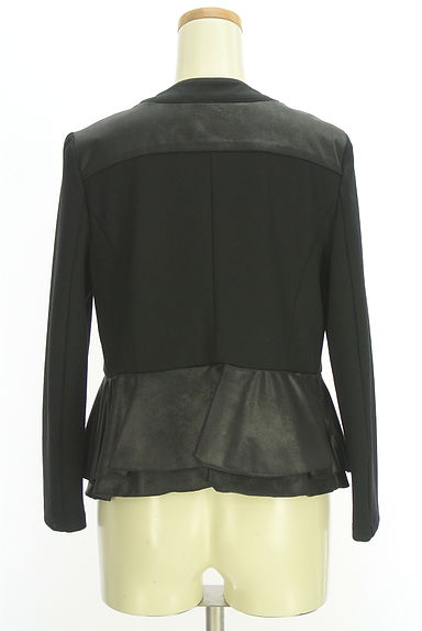 Diagram（ダイアグラム）の古着「フェイクレザー切替ノーカラージャケット（ジャケット）」大画像２へ