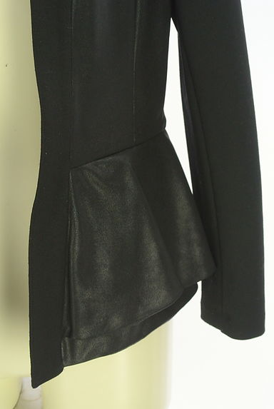 Diagram（ダイアグラム）の古着「フェイクレザー切替ノーカラージャケット（ジャケット）」大画像５へ