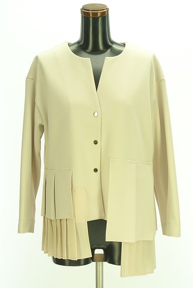 Eimee Law（エイミーロウ）の古着「裾プリーツノーカラージャケット（ジャケット）」大画像１へ