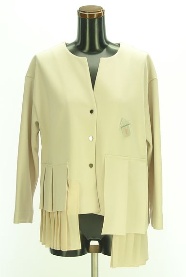 Eimee Law（エイミーロウ）の古着「裾プリーツノーカラージャケット（ジャケット）」大画像４へ