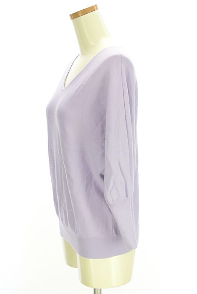 Stola.（ストラ）の古着「Vネックドルマンニットトップス（ニット）」大画像３へ