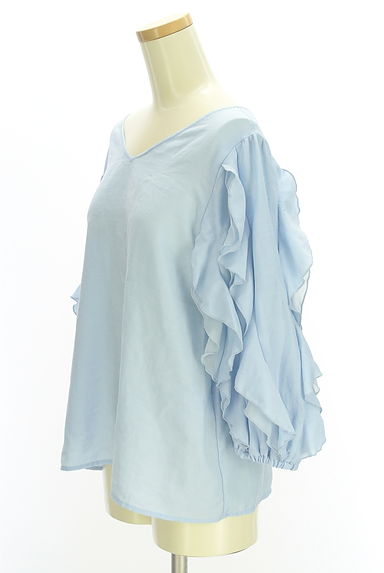 Stola.（ストラ）の古着「袖フリルカットソー（カットソー・プルオーバー）」大画像３へ