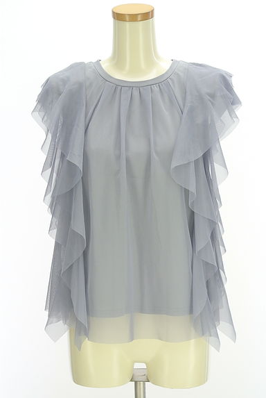 Stola.（ストラ）の古着「ノースリチュールフリルカットソー（カットソー・プルオーバー）」大画像１へ