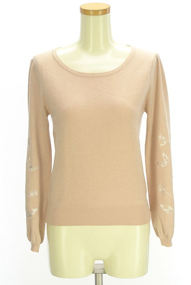 LAISSE PASSE（レッセパッセ）の古着「花刺繍袖ニットトップス（ニット）」大画像１へ