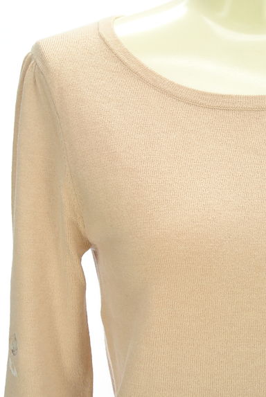 LAISSE PASSE（レッセパッセ）の古着「花刺繍袖ニットトップス（ニット）」大画像４へ
