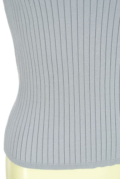 LAISSE PASSE（レッセパッセ）の古着「リボン襟リブニットトップス（ニット）」大画像５へ