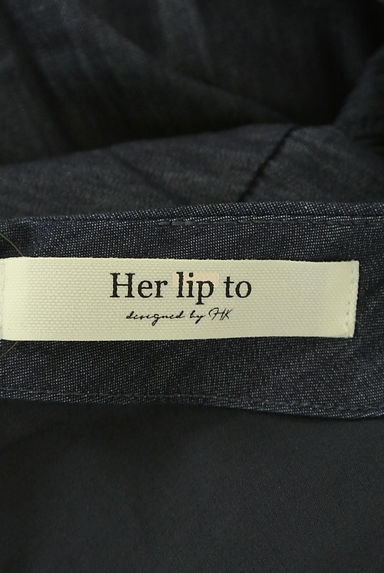 Her lip to（ハーリップトゥ）の古着「ノースリシャンブレーワンピース（キャミワンピース）」大画像６へ