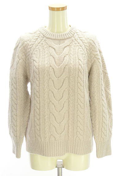 23区（ニジュウサンク）の古着「ケーブル編みニットトップス（セーター）」大画像１へ