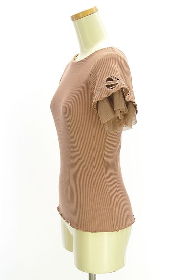 Couture Brooch（クチュールブローチ）の古着「リボン刺繍袖テレコリブカットソー（ニット）」大画像３へ