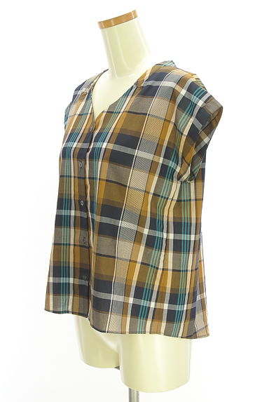 Te chichi（テチチ）の古着「ノースリチェック柄ブラウス（ブラウス）」大画像３へ