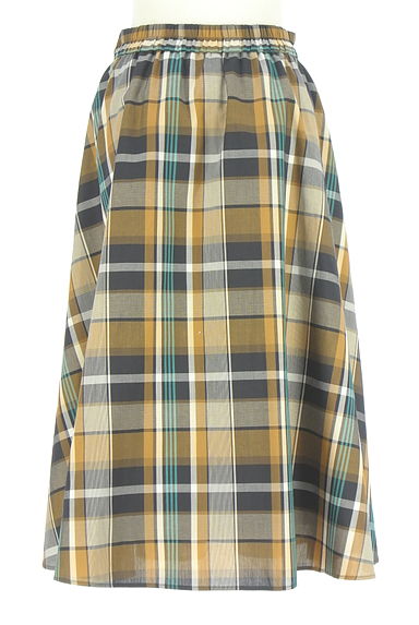 Te chichi（テチチ）の古着「ミモレ丈チェック柄フレアスカート（スカート）」大画像２へ