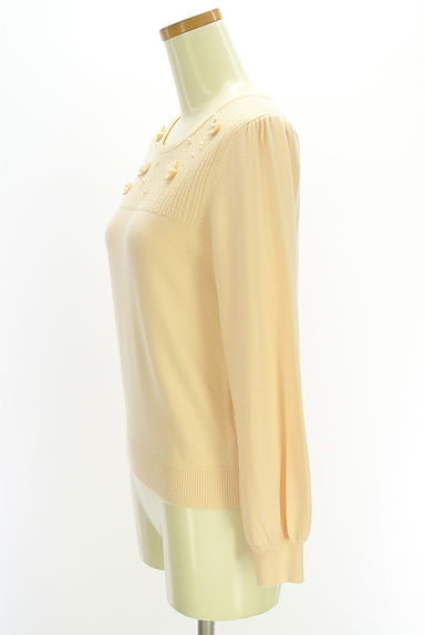 Couture Brooch（クチュールブローチ）の古着「パール＆リボン付きニットトップス（ニット）」大画像３へ