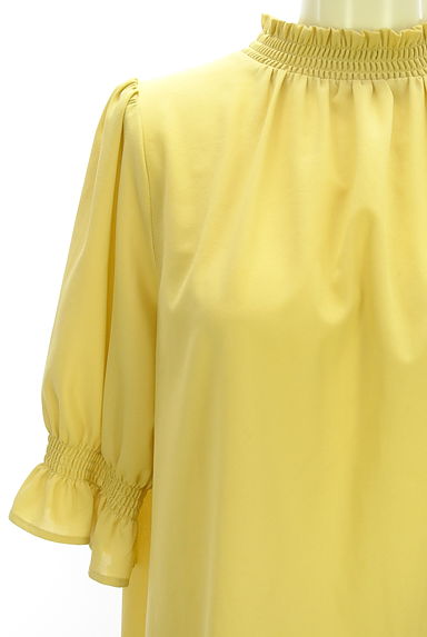 Couture Brooch（クチュールブローチ）の古着「半袖ハイネックシフォンカットソー（カットソー・プルオーバー）」大画像４へ