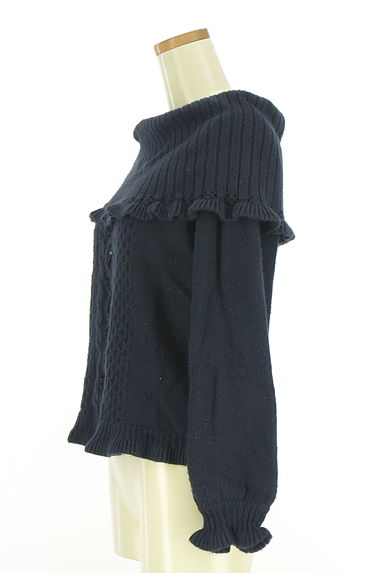 axes femme（アクシーズファム）の古着「オフタートルケーブル編みニットトップス（セーター）」大画像３へ