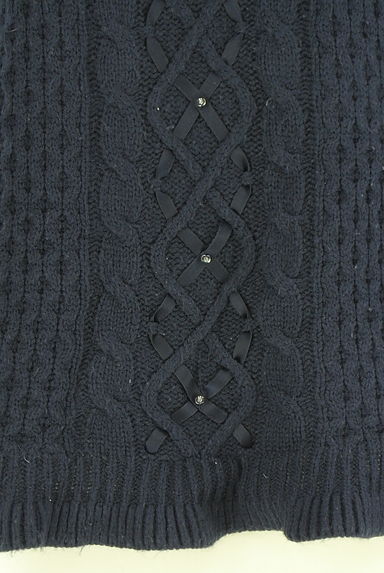 axes femme（アクシーズファム）の古着「オフタートルケーブル編みニットトップス（セーター）」大画像４へ