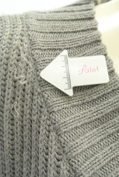 earth music&ecology（アースミュージック＆エコロジー）の古着「Vネックワイドニット（セーター）」大画像５へ