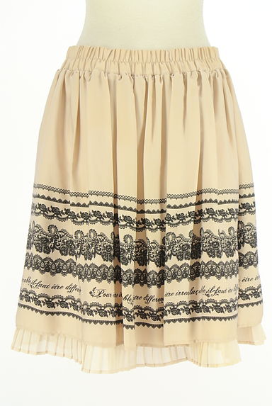 axes femme（アクシーズファム）の古着「レースプリントフレアスカート（スカート）」大画像２へ