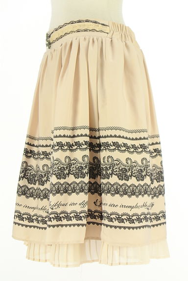 axes femme（アクシーズファム）の古着「レースプリントフレアスカート（スカート）」大画像３へ