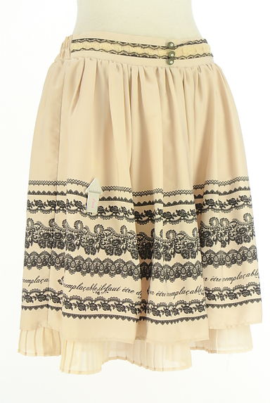 axes femme（アクシーズファム）の古着「レースプリントフレアスカート（スカート）」大画像４へ