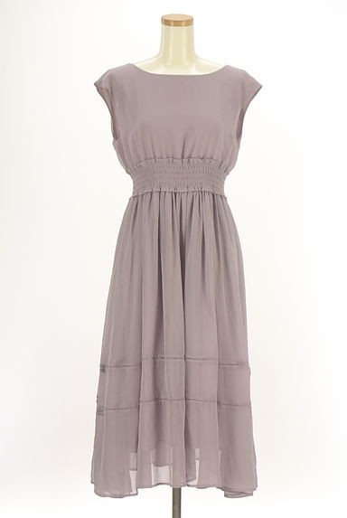 PROPORTION BODY DRESSING（プロポーションボディドレッシング）の古着「楊柳シフォンロングフレアワンピース（ワンピース・チュニック）」大画像１へ