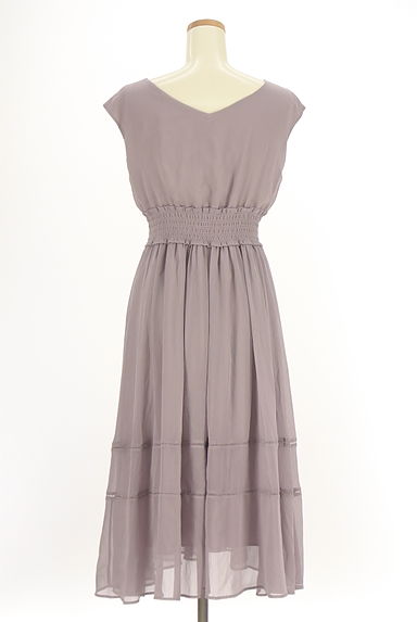 PROPORTION BODY DRESSING（プロポーションボディドレッシング）の古着「楊柳シフォンロングフレアワンピース（ワンピース・チュニック）」大画像２へ