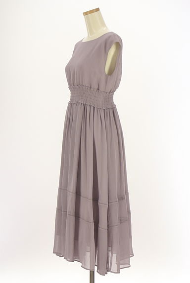 PROPORTION BODY DRESSING（プロポーションボディドレッシング）の古着「楊柳シフォンロングフレアワンピース（ワンピース・チュニック）」大画像３へ