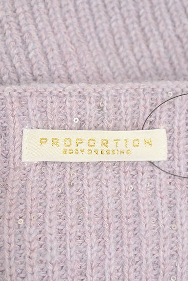 PROPORTION BODY DRESSING（プロポーションボディドレッシング）の古着「スパンコールワイドニット（ニット）」大画像６へ