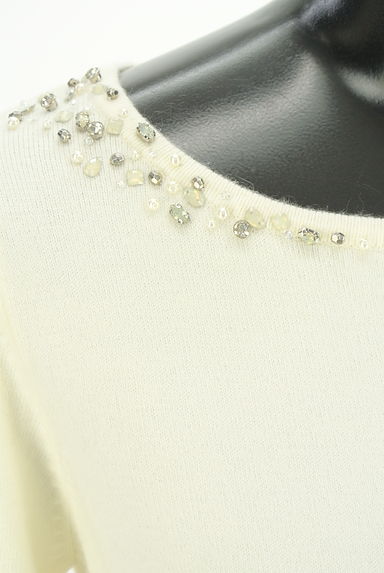 12Twelve Agenda（トゥエルブアジェンダ）の古着「ビジュー付きボートネックニット（ニット）」大画像４へ