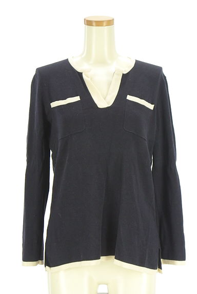 OLD ENGLAND（オールドイングランド）の古着「キーネックニットトップス（ニット）」大画像１へ