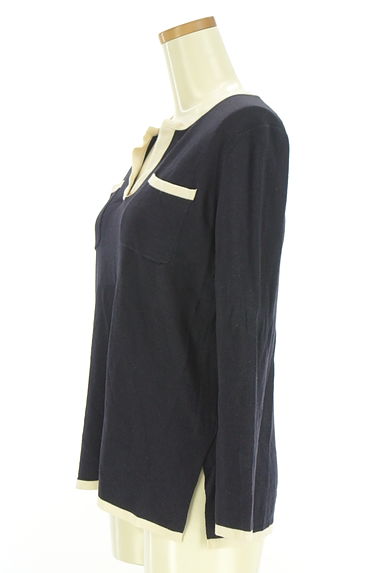 OLD ENGLAND（オールドイングランド）の古着「キーネックニットトップス（ニット）」大画像３へ