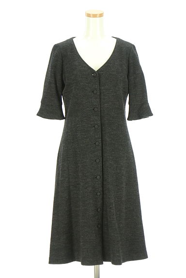 OLD ENGLAND（オールドイングランド）の古着「5分袖ストレッチニットワンピース（ワンピース・チュニック）」大画像１へ