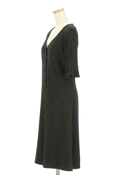 OLD ENGLAND（オールドイングランド）の古着「5分袖ストレッチニットワンピース（ワンピース・チュニック）」大画像３へ