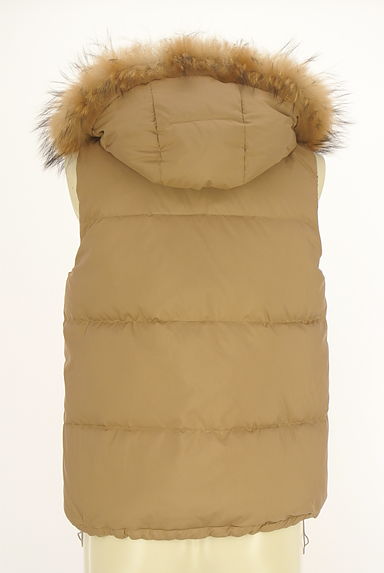 BLUE LABEL CRESTBRIDGE（ブルーレーベル・クレストブリッジ）の古着「無地×チェックリバーシブルダウンベスト（ブルゾン・スタジャン）」大画像２へ