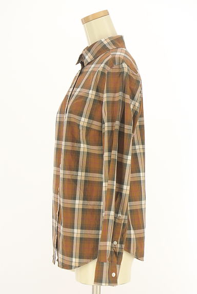 MACKINTOSH PHILOSOPHY（マッキントッシュ フィロソフィー）の古着「ラウンドヘムチェックシャツ（ブラウス）」大画像３へ