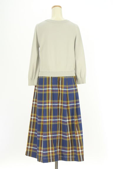 MACKINTOSH PHILOSOPHY（マッキントッシュ フィロソフィー）の古着「ニットドッキングロングワンピース（ワンピース・チュニック）」大画像２へ