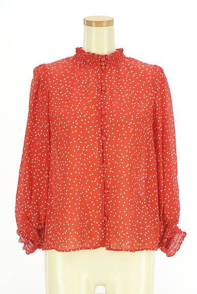 To b. by agnes b.（トゥービーバイアニエスベー）の古着「ボリューム袖ドットシアーブラウス（ブラウス）」大画像１へ