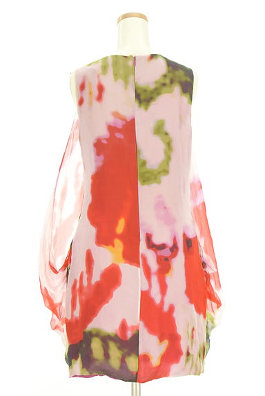 VIVIENNE TAM（ヴィヴィアンタム）の古着「ドレープシルクミニワンピース（ワンピース・チュニック）」大画像２へ