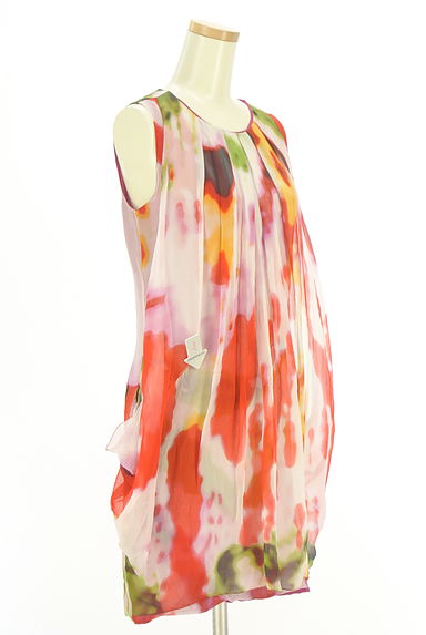 VIVIENNE TAM（ヴィヴィアンタム）の古着「ドレープシルクミニワンピース（ワンピース・チュニック）」大画像４へ