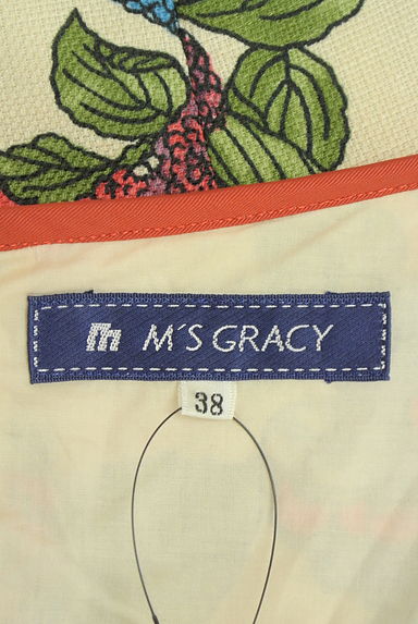 M'S GRACY（エムズグレイシー）の古着「フルーツ柄膝上フレアワンピース（ワンピース・チュニック）」大画像６へ