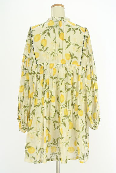 KEITA MARUYAMA（ケイタマルヤマ）の古着「レモン柄シアーロングカーディガン（ブラウス）」大画像２へ